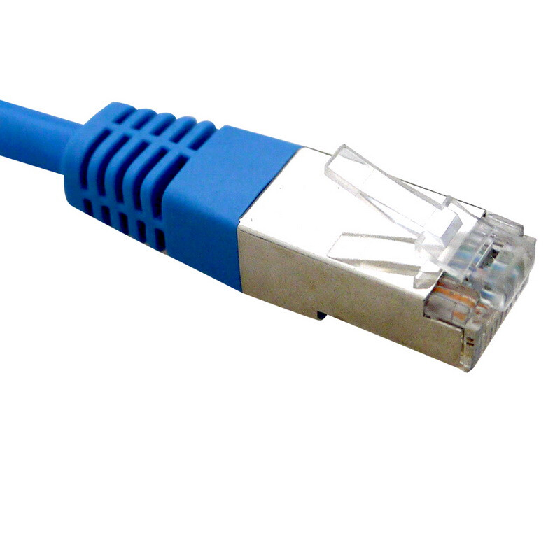 酷比客(L-CUBIC) 酷比客 六类网线千兆屏蔽八芯双绞纯铜网络直通跳线 蓝色 1.5米